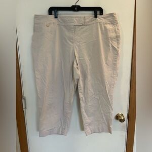 Talbots size 24 Tan  signature capris